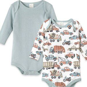 Tesa Babe, Let’s Ride LS Bodysuits/2pc-Dusty Blue